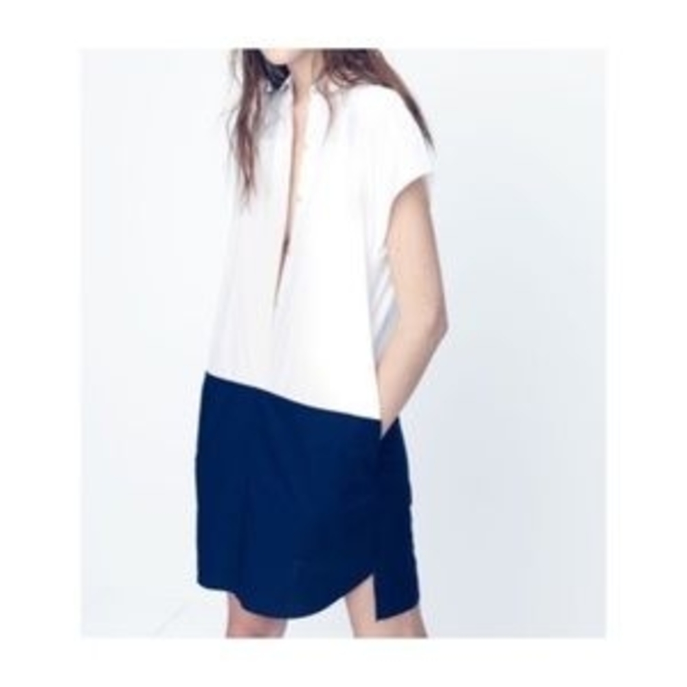 Madewell Colorblock Shirtdress.
